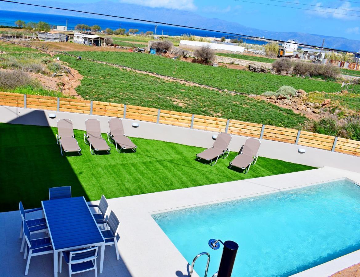 Balos Residence Private Pool Seafront Seaview Kíssamos Exterior foto