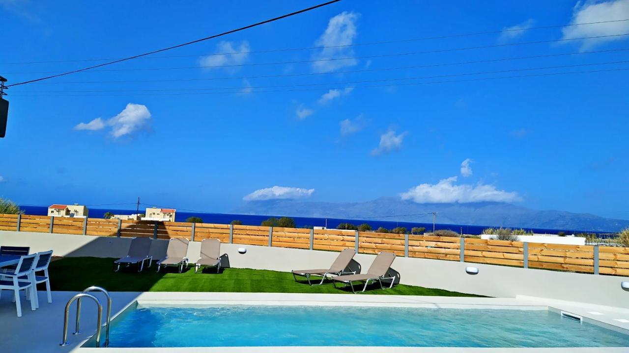 Balos Residence Private Pool Seafront Seaview Kíssamos Exterior foto